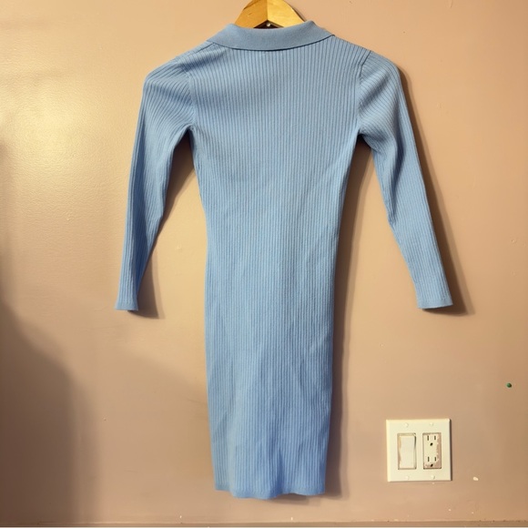 Aritzia Sunday Best Barrymore Sweater Dress Blue Women Size S - Picture 8 of 8